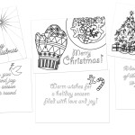 Christmas cards to color